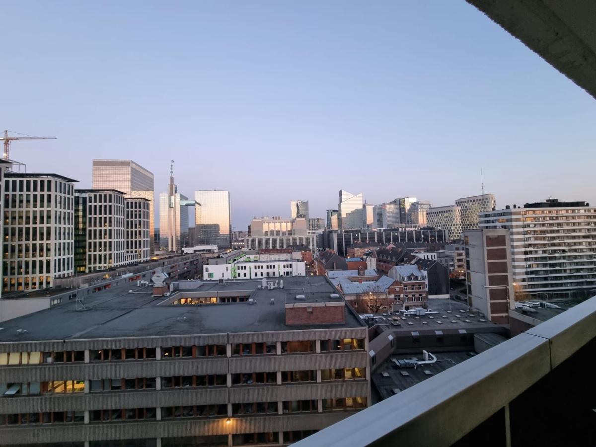 Panoramic View Studio Apartment Brussels Ngoại thất bức ảnh