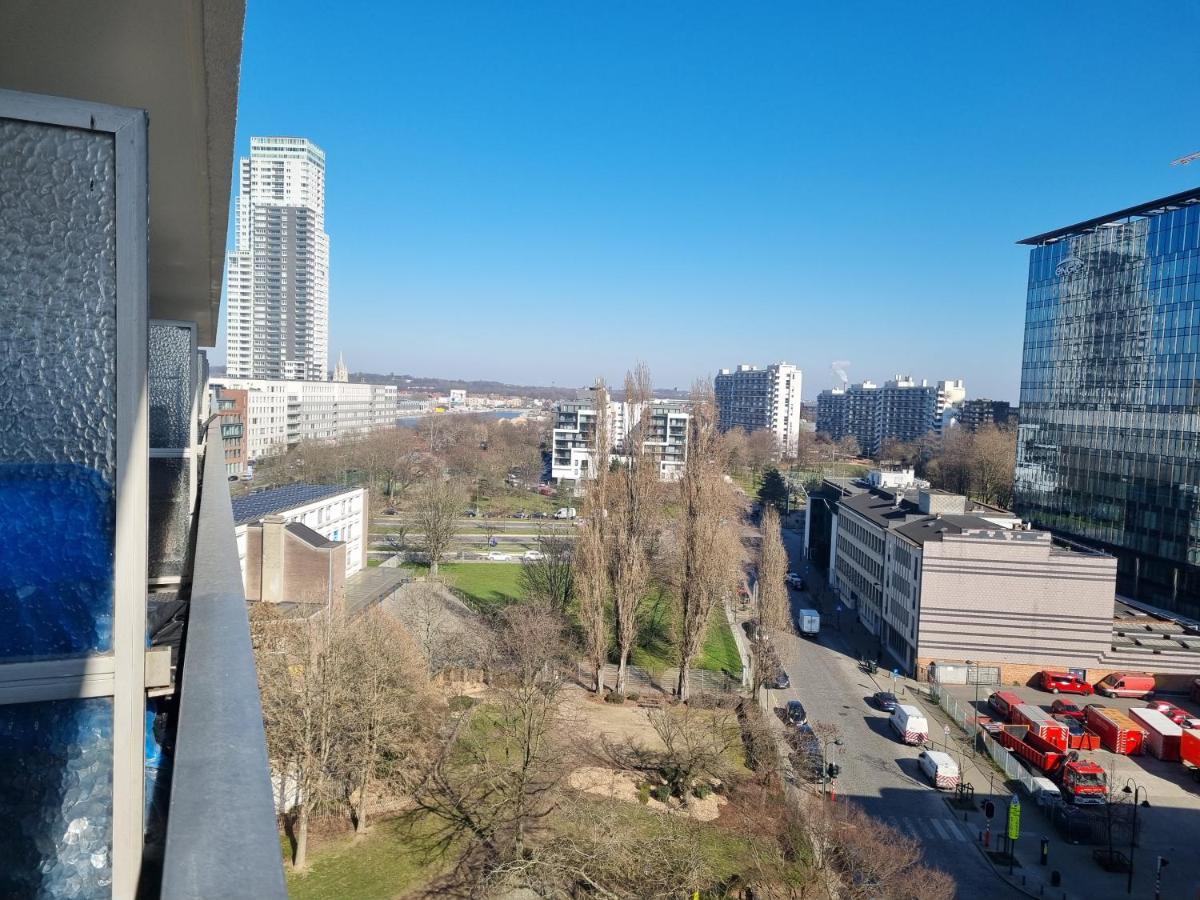 Panoramic View Studio Apartment Brussels Ngoại thất bức ảnh